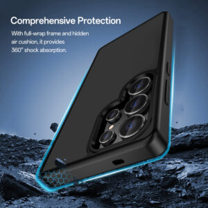 Rock Guard Touch Matte Series dėklas skirtas Samsung Galaxy S25 juodos spalvos - Image 3