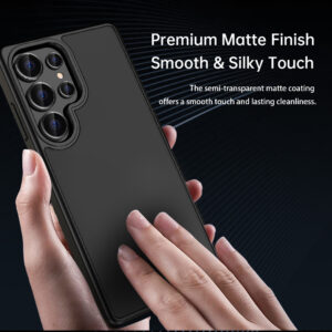 Rock Guard Touch Matte Series dėklas skirtas Samsung Galaxy S25 pilkos spalvos - Image 3