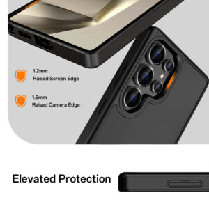 Rock Guard Touch Matte Series dėklas skirtas Samsung Galaxy S25 Ultra juodos spalvos - Image 5