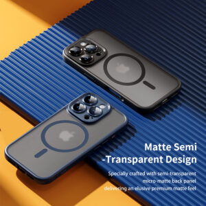 Rock Guard Touch Matte Series Magnetic dėklas skirtas Apple iPhone 16 Pro Max mėlynos spalvos - Image 6