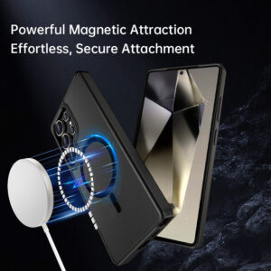 Rock Guard Touch Matte Series Magnetic dėklas skirtas Samsung Galaxy S25 Ultra pilkos spalvos - Image 3