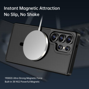 Rock Guard Touch Matte Series Magnetic dėklas skirtas Samsung Galaxy S25 Ultra pilkos spalvos - Image 5