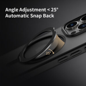 Rock Rotating Stand Soft Touch Series Magnetic Apple iPhone 16 Pro aukso spalvos - Image 9