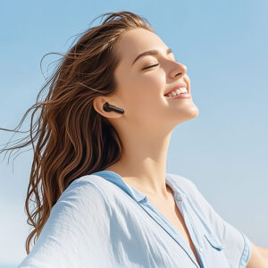 Borofone TWS Bluetooth ausinės BW71 Soleil juodos spalvos - Image 5