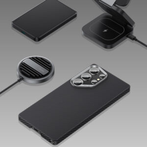 Benks Magnetic Armor Air Kevlar Case 600D (0045) for Samsung Galaxy S25 Ultra dėklas telefonui juodos spalvos - Image 7
