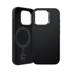 Benks Magnetic Armor Pro Camera Control Kevlar Case Metal Frame 600D (D065) Apple iPhone 16 Pro dėklas telefonui juodos spalvos - Image 2