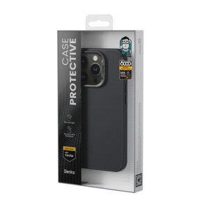 Benks Magnetic Armor Pro Camera Control Kevlar Case Metal Frame 600D (D065) Apple iPhone 16 Pro dėklas telefonui juodos spalvos - Image 8