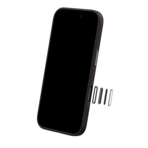 Benks Magnetic Armor Pro Camera Control Kevlar Case Metal Frame 600D (D065) Apple iPhone 16 Pro dėklas telefonui juodos spalvos - Image 3
