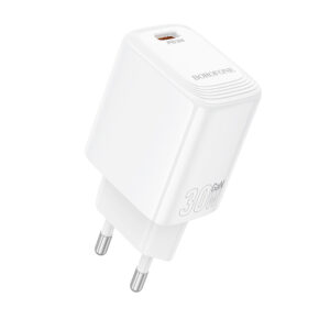 Borofone laidinis įkroviklis BN28 Fuente - Type C - PD 30W baltos spalvos