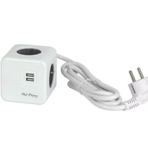 Buitinis ilgintuvas AURA LINE, 4 vt., 2USB C, 1,5m