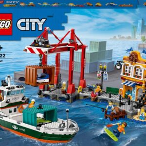 Konstrukt LEGO City Pajūrio uostas su krovininiu laivu 60422