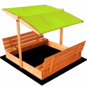 Smėlio dėžė, 120 x 120 cm, ruda - Image 3