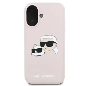Karl Lagerfeld Silicone Heads Print MagSafe Apple iPhone 16 Plus - dėklas telefonui rožinės spalvos - Image 3