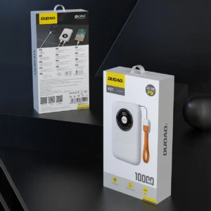 Powerbank Dudao K21 Mini 10000mAh 22.5W USB-A / USB-C - beige - Image 6