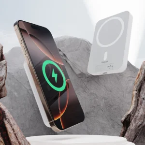 Powerbank Dudao K26S 5000mAh 20W USB-A / USB-C / MagSafe - baltos spalvos - Image 3