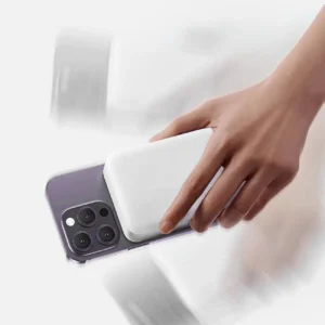 Powerbank Dudao K26S 5000mAh 20W USB-A / USB-C / MagSafe - baltos spalvos - Image 6