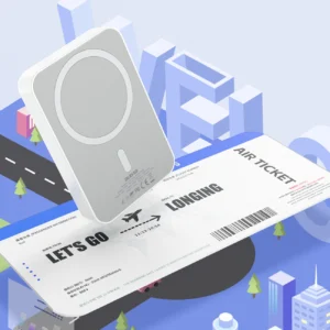 Powerbank Dudao K26S 5000mAh 20W USB-A / USB-C / MagSafe - baltos spalvos - Image 9