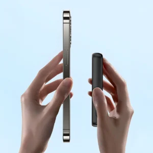 Powerbank Dudao K14S+ 10000mAh 20W USB-A / USB-C / MagSafe su stoveliu - juodos spalvos - Image 4