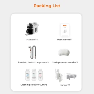 UWANT B200 12000Pa 1900W washing vacuum cleaner with Deep Cleaning steam cleaning function - white - Image 7