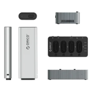 Orico IT48N-C 4-Disk Docking Station with M.2 NVME Clone Function - pilkos spalvos - Image 2
