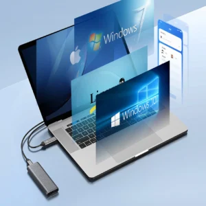Disko dėžutė Orico AM2C3-G2 M.2 NVME USB-C 3.2 - pilkos spalvos - Image 3