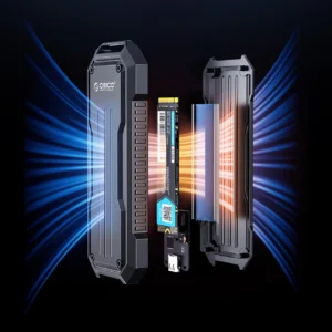 Disko dėžutė Orico OXS2C3-G2 M.2 NVMe/SATA SSD USB-C 3.2 - pilkos spalvos - Image 5