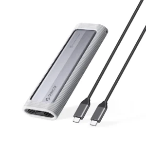 Disko dėžutė Orico AXMF2F-GY M.2 NVMe/SATA SSD USB-C 3.2 - pilkos spalvos