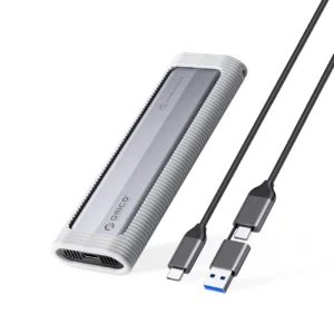Disko dėžutė Orico AXM2F-V1 M.2 NGFF USB-C 5Gb/s - pilkos spalvos