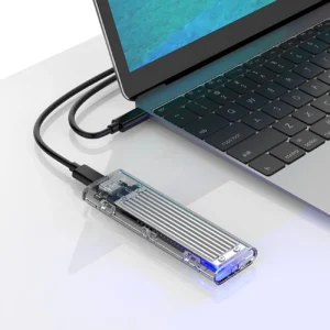 Orico TCM2-C3 M.2 NVME to USB-C 10Gb/s Disk Drive - pilkos spalvos - Image 3