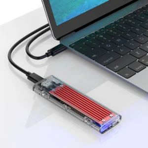 Orico TCM2-C3 M.2 NVME to USB-C 10Gb/s Disk Drive - raudonos spalvos - Image 4