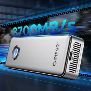 Orico OUM2-G20 M.2 NVME USB-C 3.2 20Gb/s Disk Drive - sidabro spalvos - Image 3