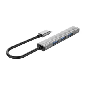 Orico AH-13 USB-C Hub Docking Station 1x USB-A 3.0 + 3x USB-A 2.0 - pilkos spalvos - Image 3