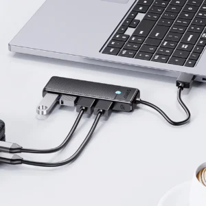 Orico PAPW4A-C3 USB-A Hub Docking Station 4x USB-A 3.0 - juodos spalvos - Image 3