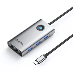 Orico PW11-6P USB-C Hub Docking Station 3x USB-A 3.0 + 1x USB-C 2.0 + 1x HDMI - pilkos spalvos