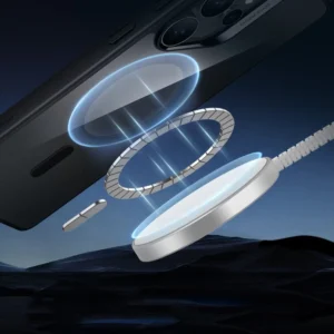 ESR Classic Hybrid Halolock MagSafe Samsung Galaxy S25 Ultra - dėklas telefonui skaidrus dėklas telefonui juodos spalvos - Image 3