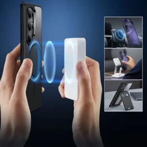 ESR Classic Hybrid Halolock MagSafe Samsung Galaxy S25 Ultra - dėklas telefonui skaidrus dėklas telefonui juodos spalvos - Image 4