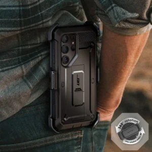 Supcase Unicorn Beetle Pro Samsung Galaxy S25 Ultra - dėklas telefonui juodos spalvos - Image 5