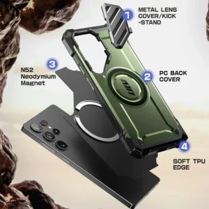 Supcase UB XT Mag Samsung Galaxy S25 Ultra - Olive - Image 3