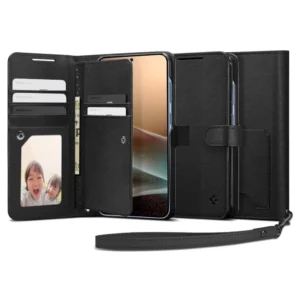 Spigen Wallet "S" Samsung Galaxy S25 Plus - dėklas telefonui juodos spalvos