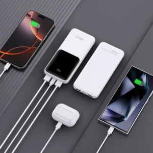 Powerbank Tech-Protect PB01 10000mAh 22.5W - baltos spalvos - Image 6