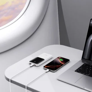 Powerbank Tech-Protect PB01 10000mAh 22.5W - baltos spalvos - Image 8