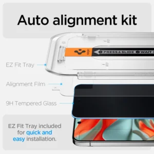 Spigen Glas.TR "Ez Fit" Privacy 2-pack Privacy Glass Google Pixel 9 Pro XL - Image 9