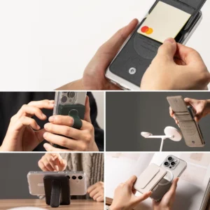 Ringke Wallet Slide Grip MagSafe case - dėklas telefonui juodos spalvos - Image 5