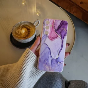 Tech-Protect Icon Samsung Galaxy A56 5G - Marble - dėklas telefonui rožinės spalvos - Image 3