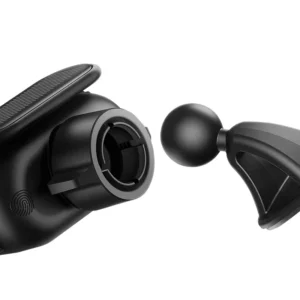 Solar Electric Car Phone Holder Baseus Steel Cannon Pro Black - Image 4