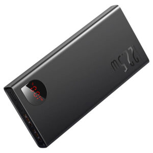 Powerbank Baseus Adaman Metal, 10000mAh, 2xUSB, USB-C, Lightning, MicroUSB  22.5W juodos spalvos - Image 3