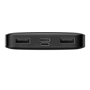 Powerbank Baseus Bipow 10000mAh, 15W juodos spalvos - Image 3