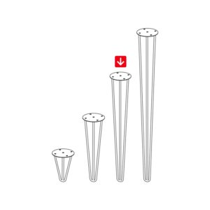 Kojelė Rei D8 x 710 mm, juoda - Image 3