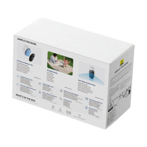 Baseus N1 Outdoor Camera baltos spalvos - Image 4