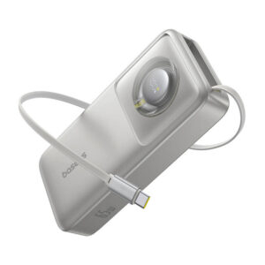 Powerbank Baseus OS Free2Pull 20000mAh 65W + kabelis pilkos spalvos - Image 3